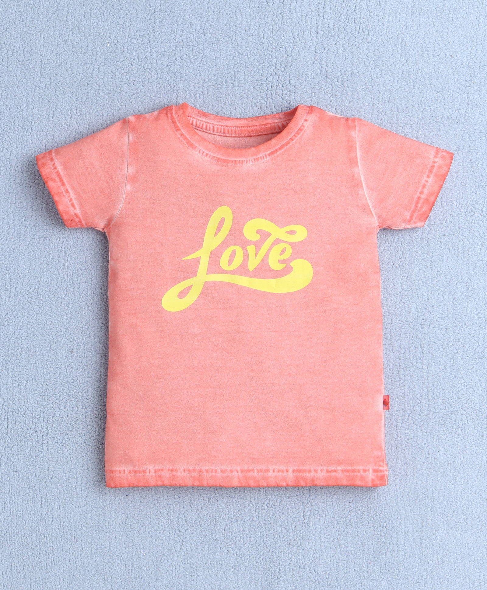 BUMZEE Peach Girls Half Sleeves T-Shirt & Short Set