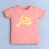 BUMZEE Peach Girls Half Sleeves T-Shirt & Short Set