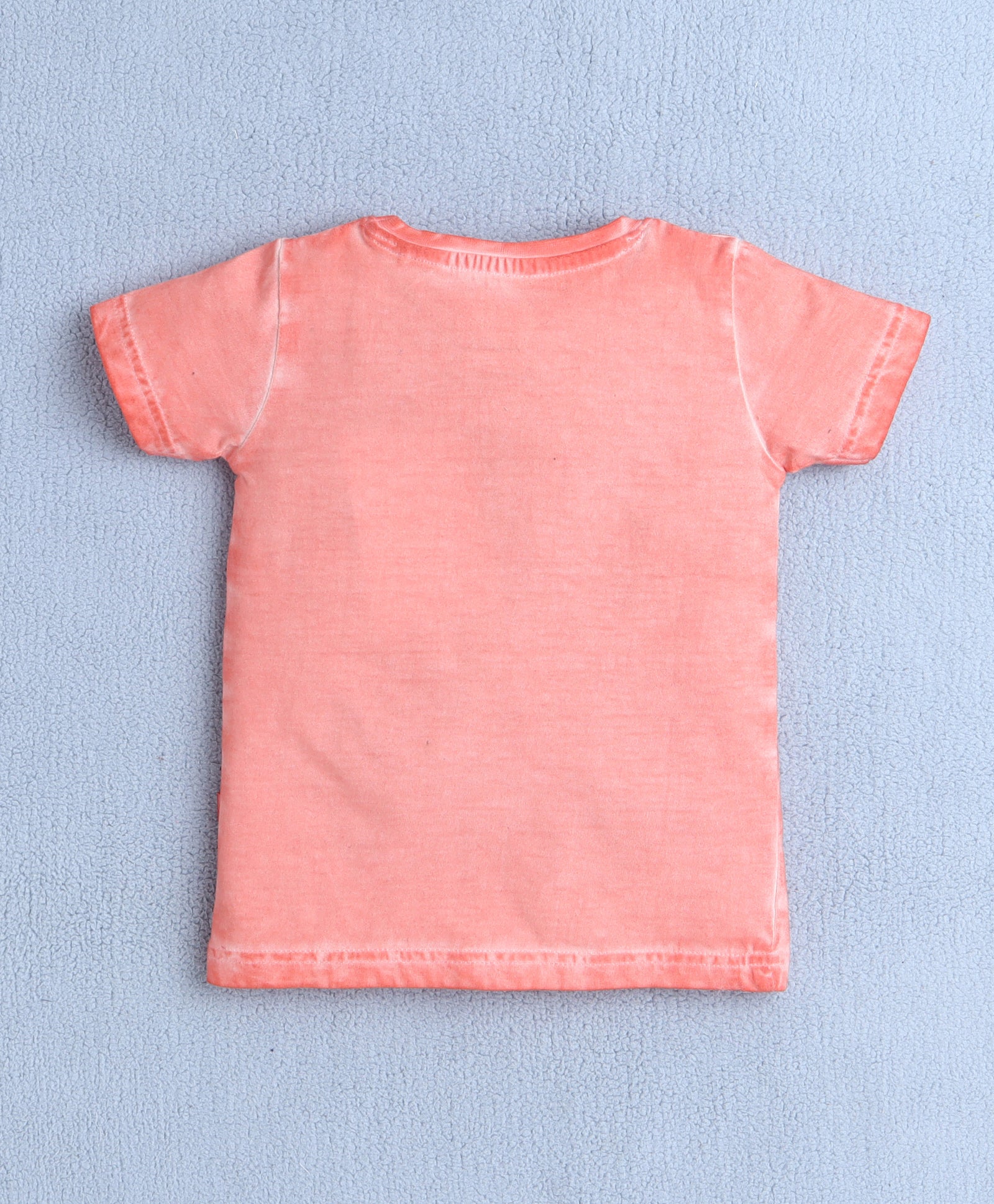 BUMZEE Peach Girls Half Sleeves T-Shirt & Short Set
