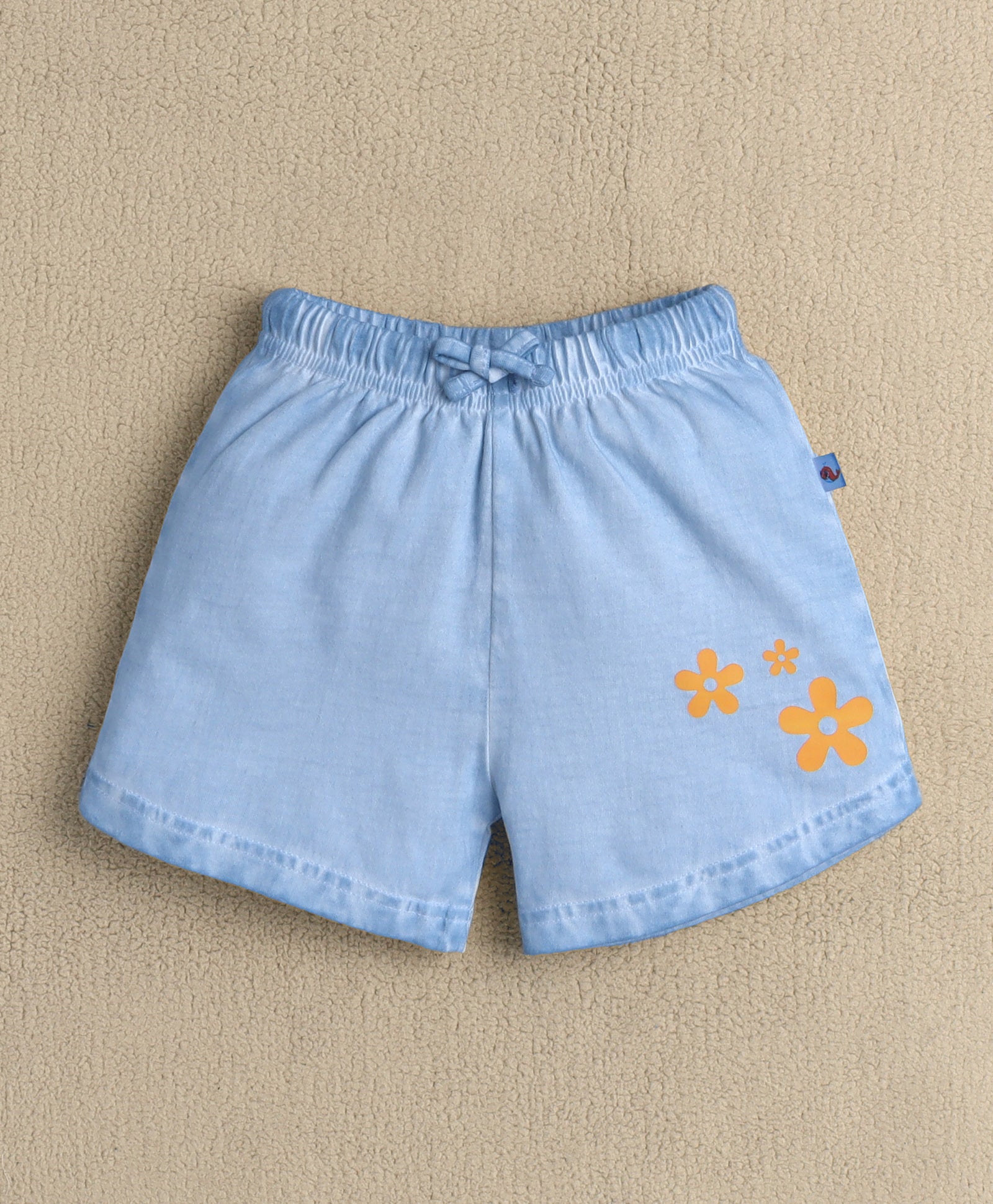 BUMZEE Sky Blue Girls Half Sleeves T-Shirt & Short Set