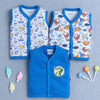 Boys 100% Cotton Animal Jabla - Blue & White
