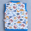Boys 100% Cotton Animal Jabla - Blue & White