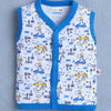 Boys 100% Cotton Animal Jabla - Blue & White