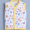 Girls Sleeveless Jabla White & Yellow Pack of 3