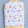 Girls Sleeveless Jabla White & Yellow Pack of 3