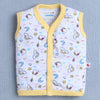 Girls Sleeveless Jabla White & Yellow Pack of 3