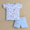Boys 100% Cotton Animal Gift Set - Sky Blue & White