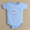 Boys 100% Cotton Animal Gift Set - Sky Blue & White
