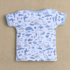 Boys 100% Cotton Animal Gift Set - Sky Blue & White