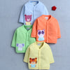 Orange & Green Boys Full Sleeves Cotton Jablas Pack Of 4