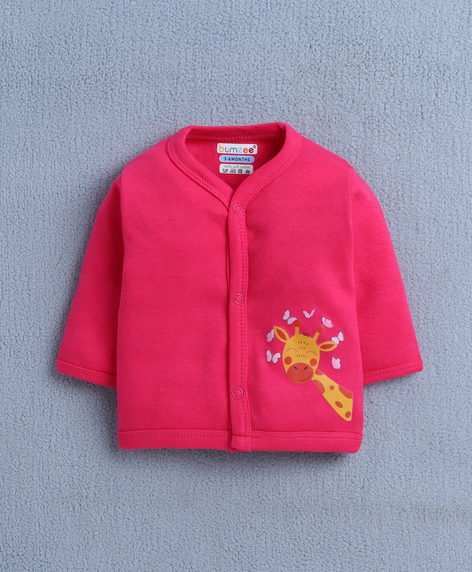Blue & Pink Girls Full Sleeves Cotton Jablas Pack Of 4