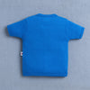 BUMZEE White & Blue Baby Boys Half Sleeves Jabla & Short Set