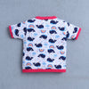 BUMZEE Pink & White Baby Girls Half Sleeves Jabla & Short Set