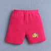 Pink & White Baby Girls Half Sleeves Jabla & Short Set