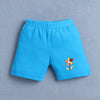 BUMZEE Blue & White Baby Girls Half Sleeves Jabla & Short Set