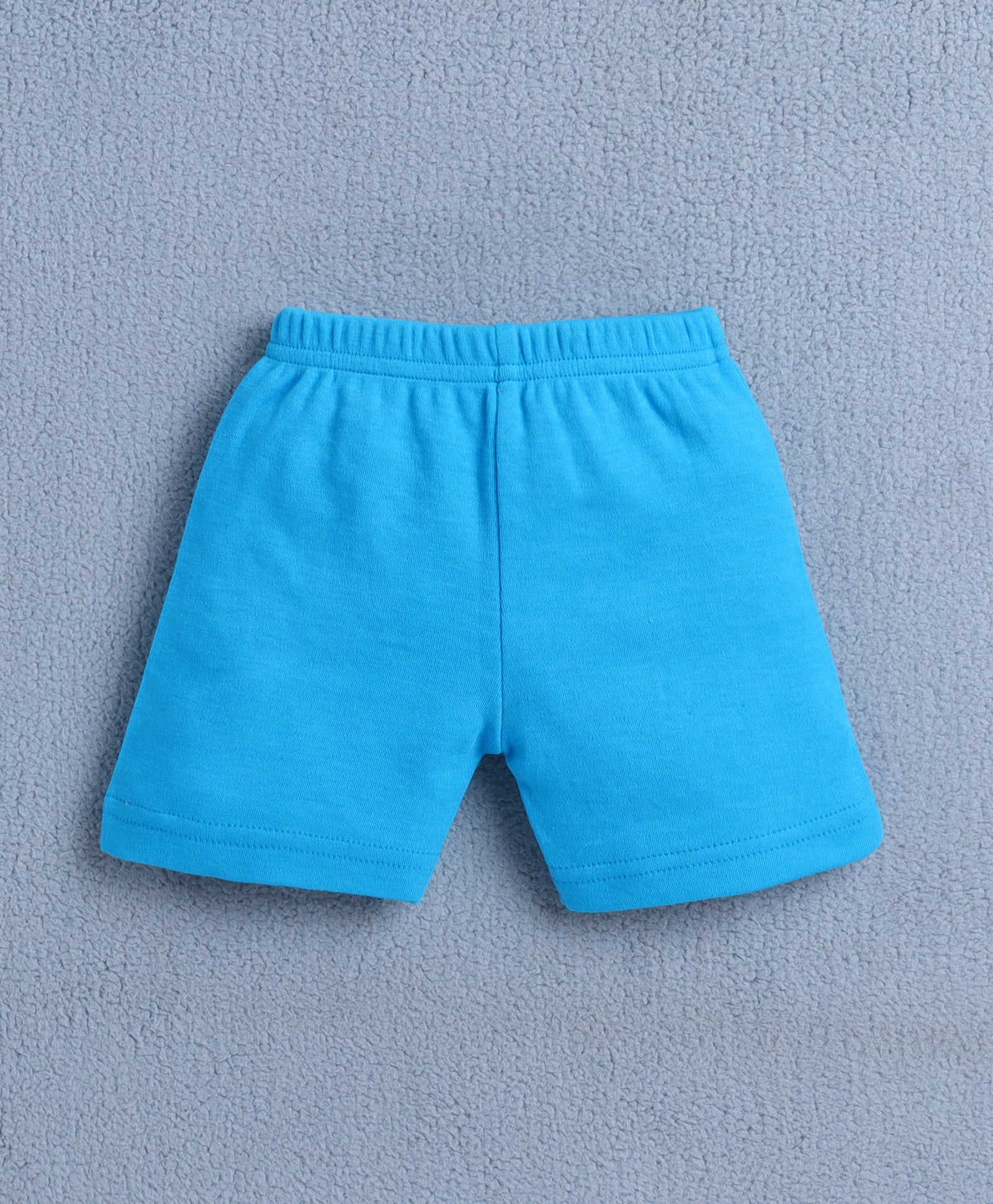 BUMZEE Blue & White Baby Girls Half Sleeves Jabla & Short Set