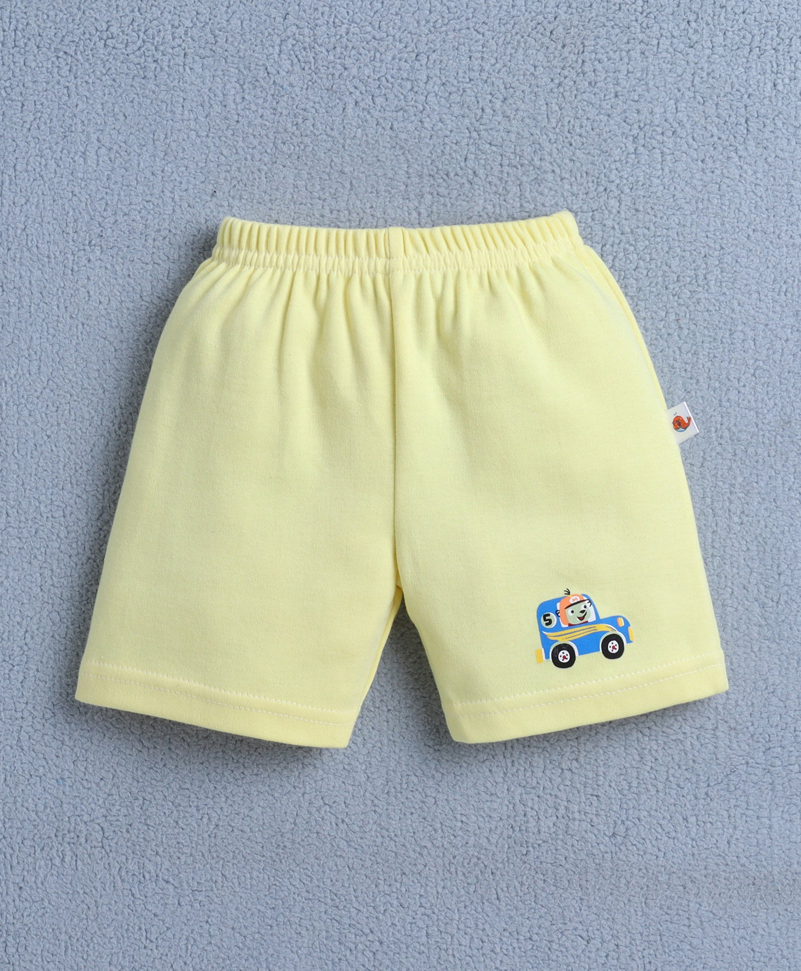 BUMZEE Yellow & Teal Blue Boys Shorts Pack Of 4