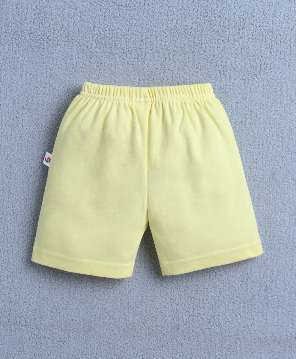 Bumzee Yellow & Teal Blue Graphic Print Shorts, Pack of 4, 100% Cotton