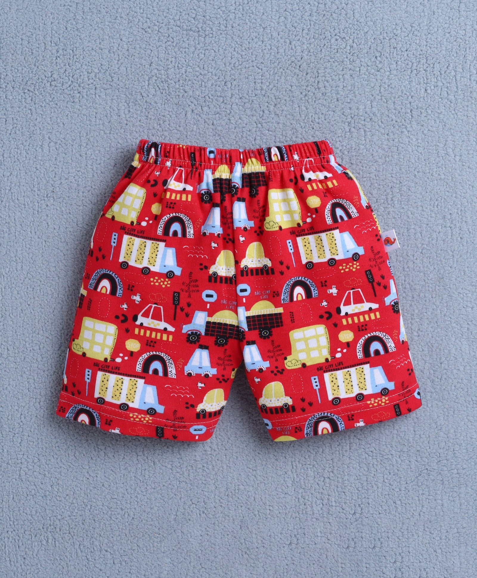 BUMZEE Yellow & Teal Blue Boys Shorts Pack Of 4