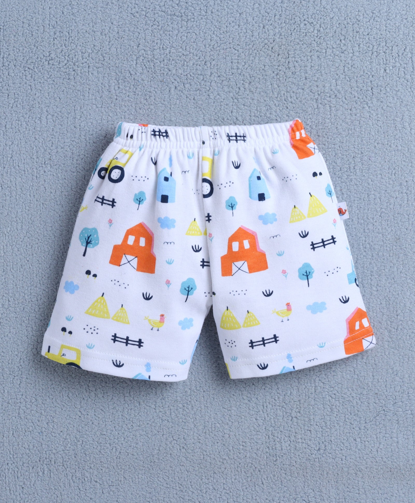 BUMZEE Yellow & Teal Blue Boys Shorts Pack Of 4