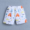 BUMZEE Yellow & Teal Blue Boys Shorts Pack Of 4