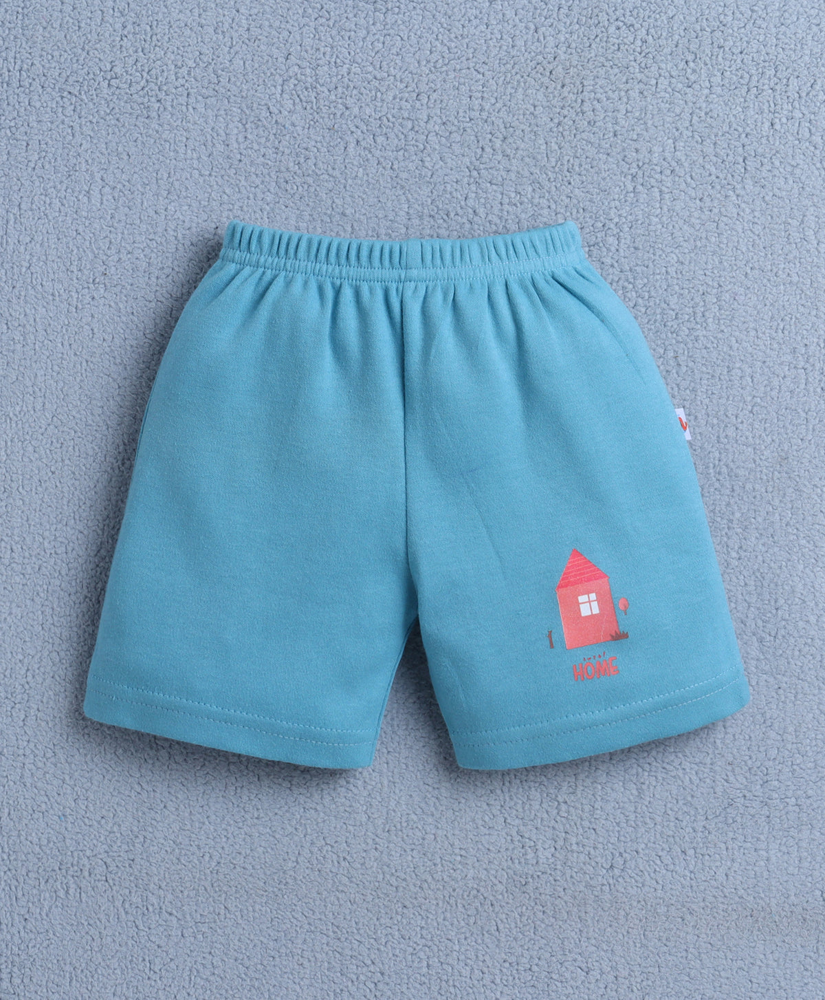 Bumzee Yellow & Teal Blue Graphic Print Shorts, Pack of 4, 100% Cotton
