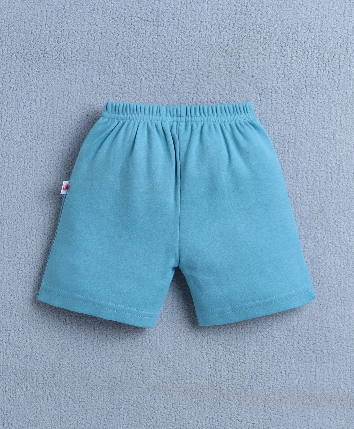Bumzee Yellow & Teal Blue Graphic Print Shorts, Pack of 4, 100% Cotton