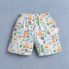 BUMZEE Navy & Sky Blue Boys Shorts Pack Of 4