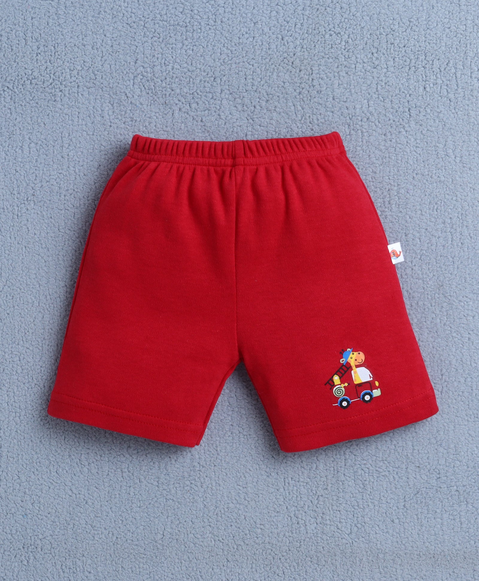 BUMZEE Red & Navy Boys Shorts Pack Of 4