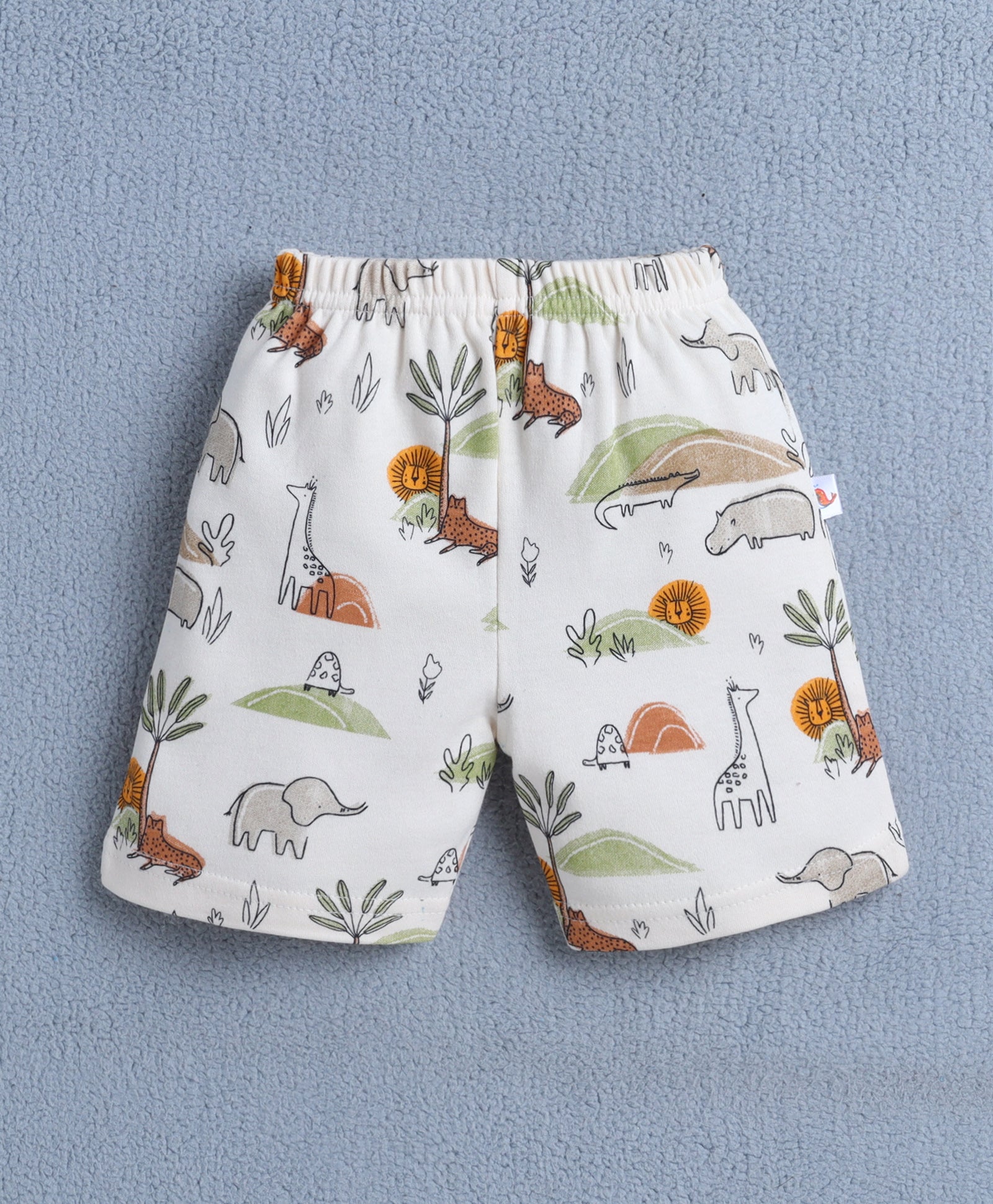 BUMZEE Orange & Sky Blue Boys Shorts Pack Of 4