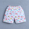 BUMZEE Yellow & Lavender Girls Shorts Pack Of 4