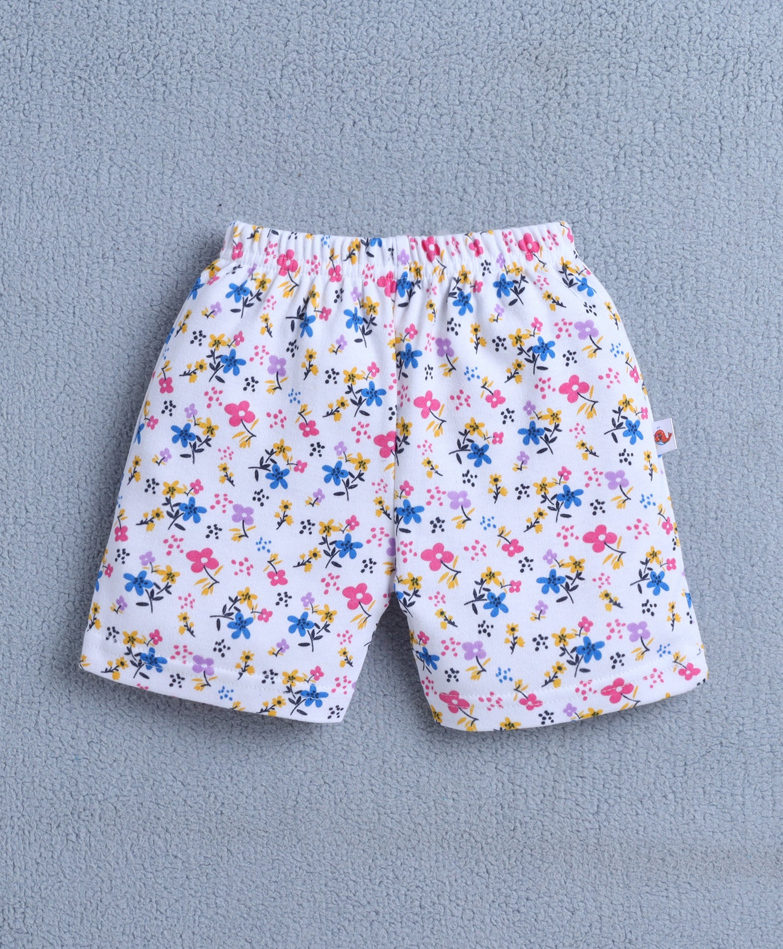 BUMZEE Yellow & Lavender Girls Shorts Pack Of 4
