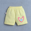 BUMZEE Yellow & Lavender Girls Shorts Pack Of 4