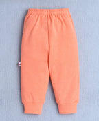 Bumzee Orange & Green Animal Print Pyjamas, Pack of 4, 100% Cotton
