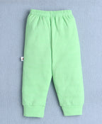 Bumzee Orange & Green Animal Print Pyjamas, Pack of 4, 100% Cotton
