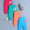 Girls 100% Cotton Animal Pyjamas - Blue & Pink
