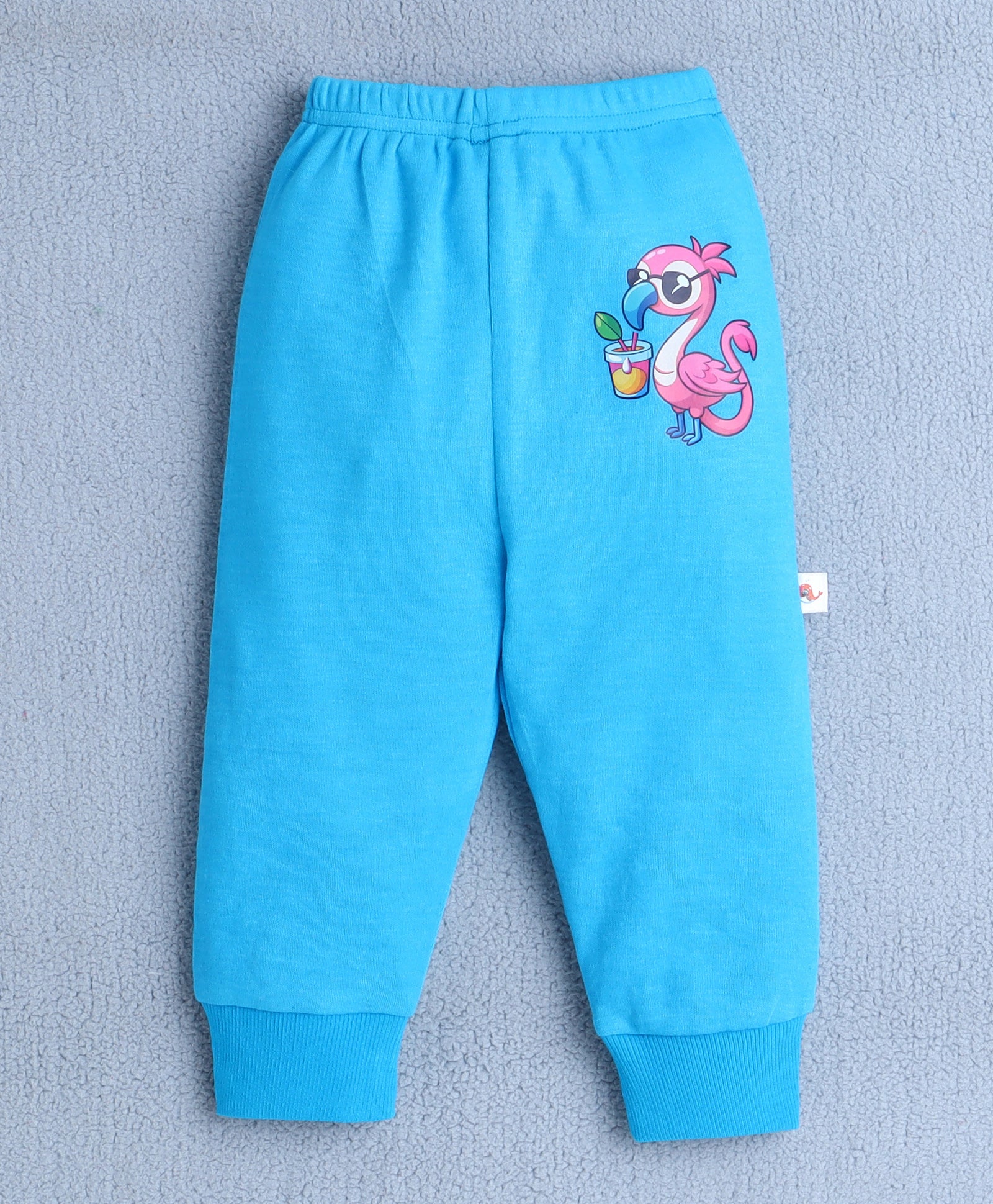 Girls 100% Cotton Animal Pyjamas - Blue & Pink