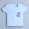 BUMZEE Sky Blue Baby Boys Half Sleeves T-Shirt & Short Set