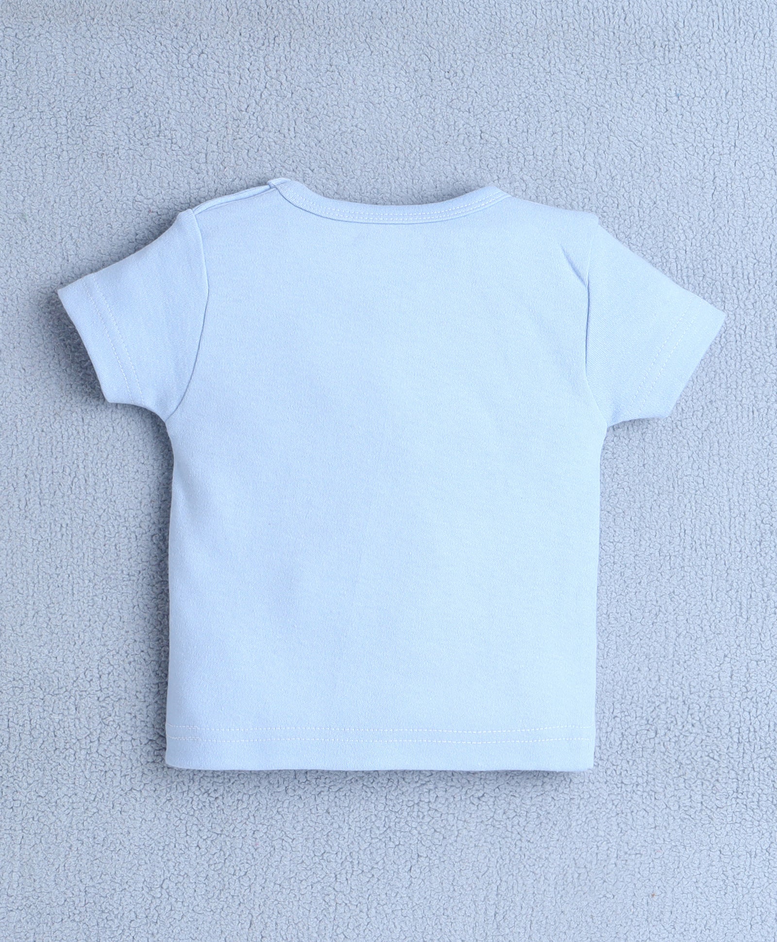 BUMZEE Sky Blue Baby Boys Half Sleeves T-Shirt & Short Set