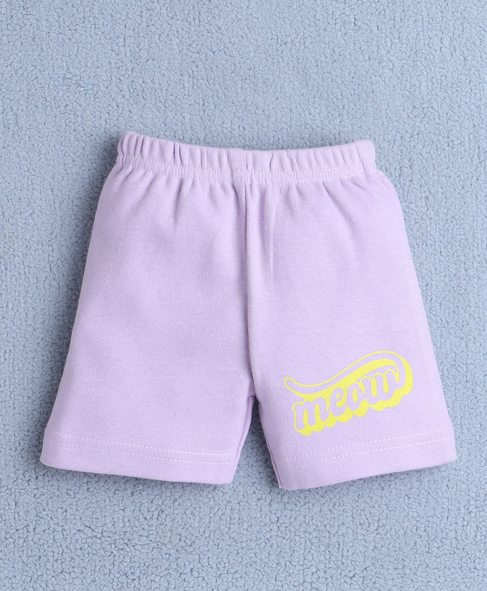 BUMZEE Lavender Baby Girls Half Sleeves T-Shirt & Short Set