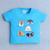 BUMZEE Blue Baby Girls Half Sleeves T-Shirt & Short Set