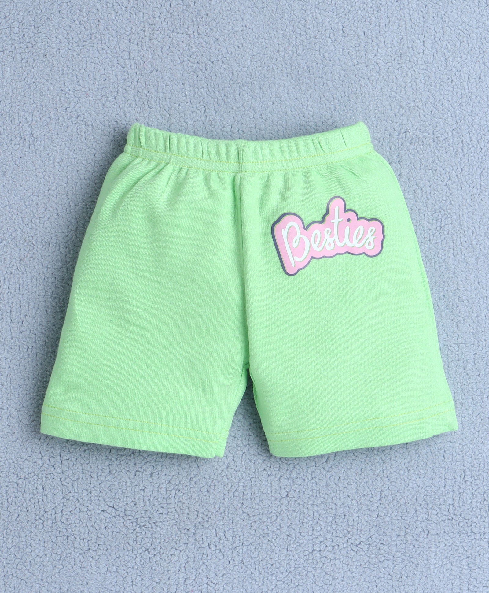 BUMZEE Green Baby Girls Half Sleeves T-Shirt & Short Set