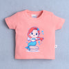 BUMZEE Peach Baby Girls Half Sleeves T-Shirt & Short Set