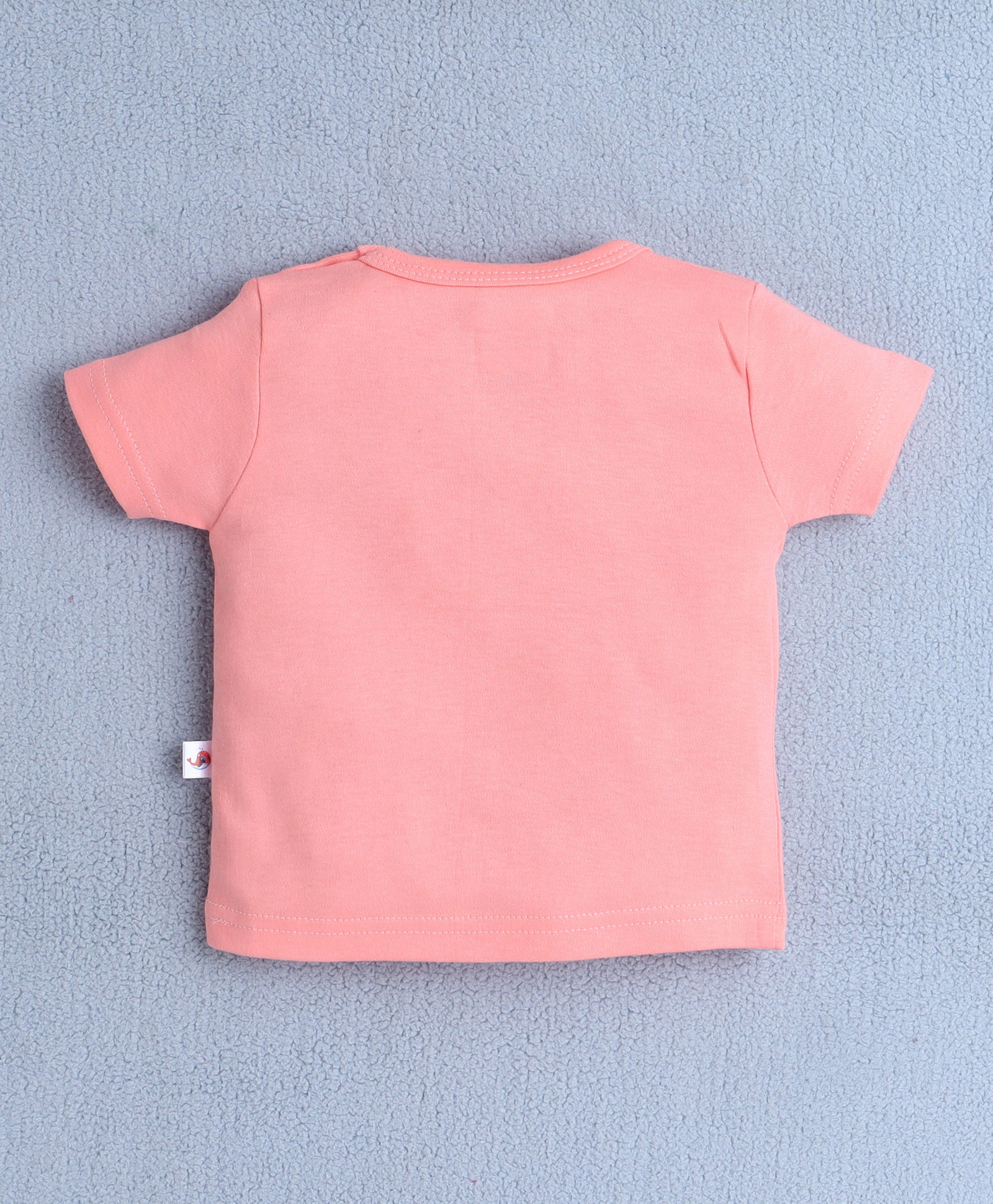 BUMZEE Peach Baby Girls Half Sleeves T-Shirt & Short Set