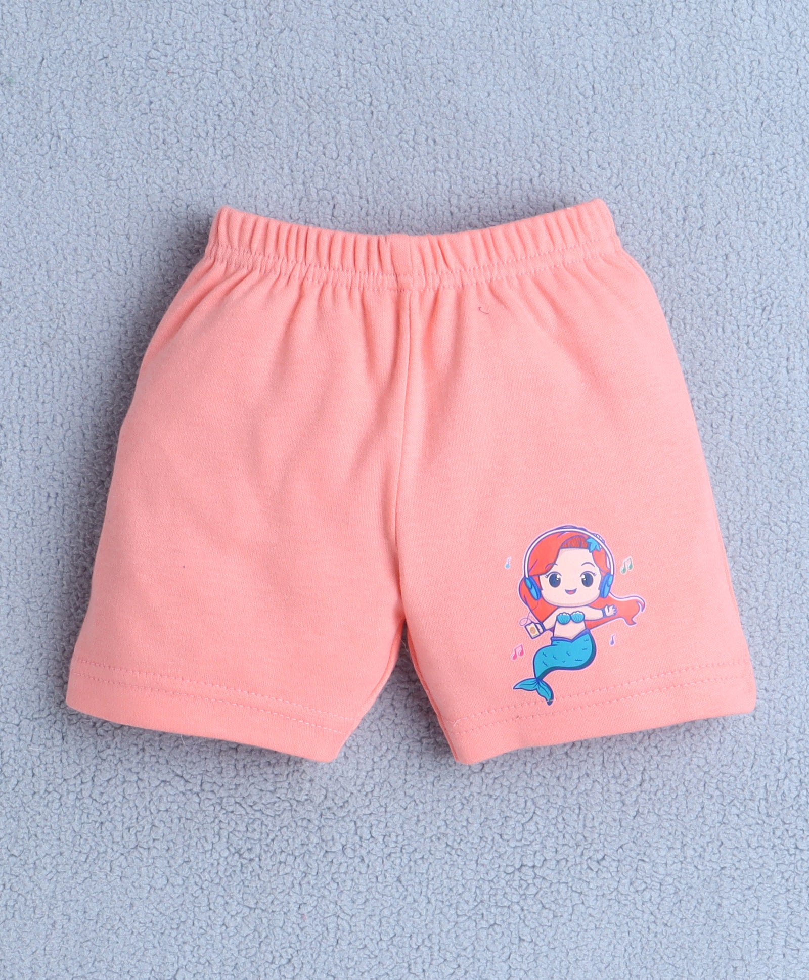 BUMZEE Peach Baby Girls Half Sleeves T-Shirt & Short Set