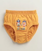 Bumzee Red & Navy Briefs, Pack of 3, 100% Cotton