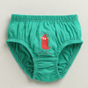 Boys 100% Cotton Solid Briefs - Orange & Green