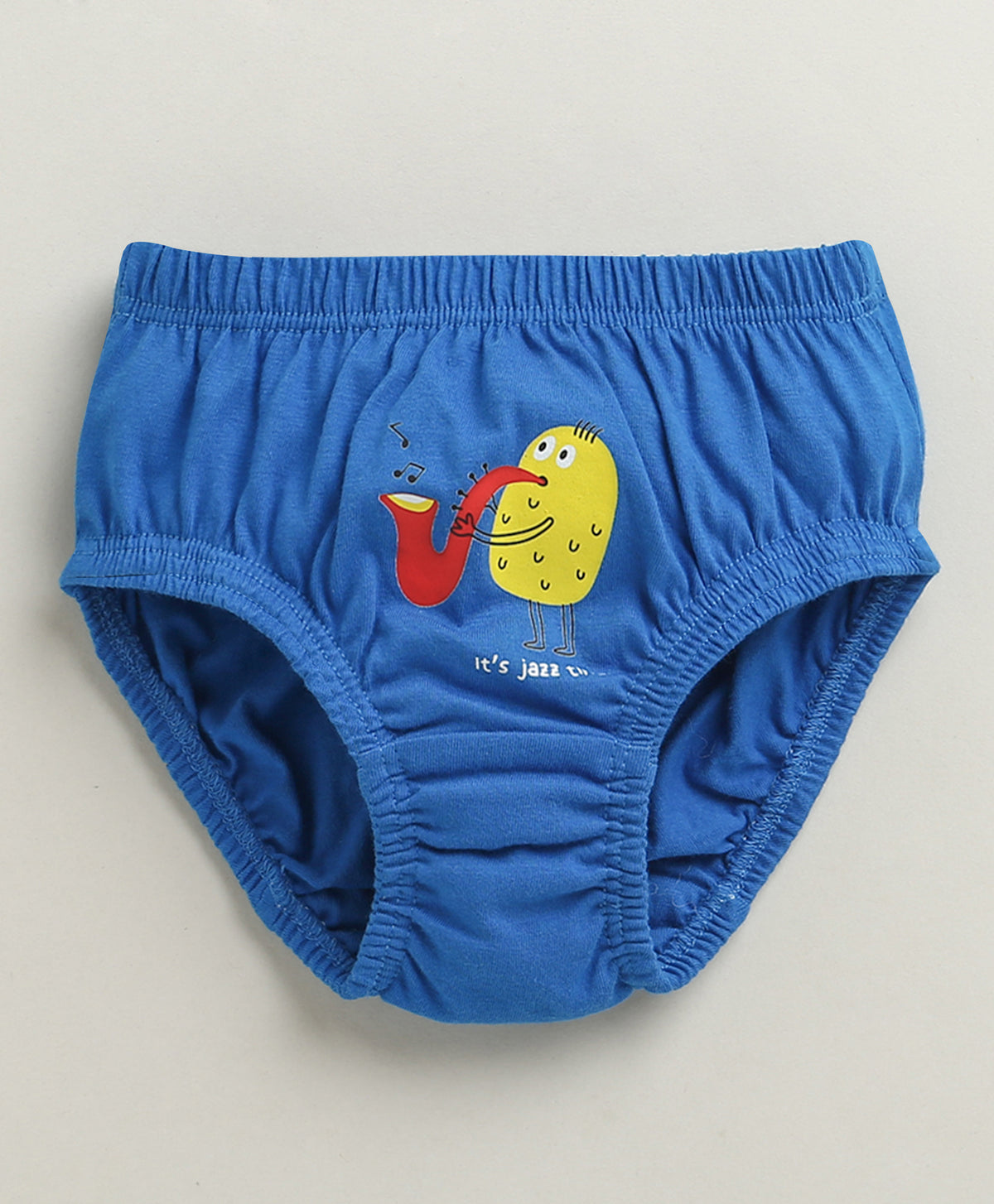 Bumzee Orange & Green Briefs, Pack of 3, 100% Cotton