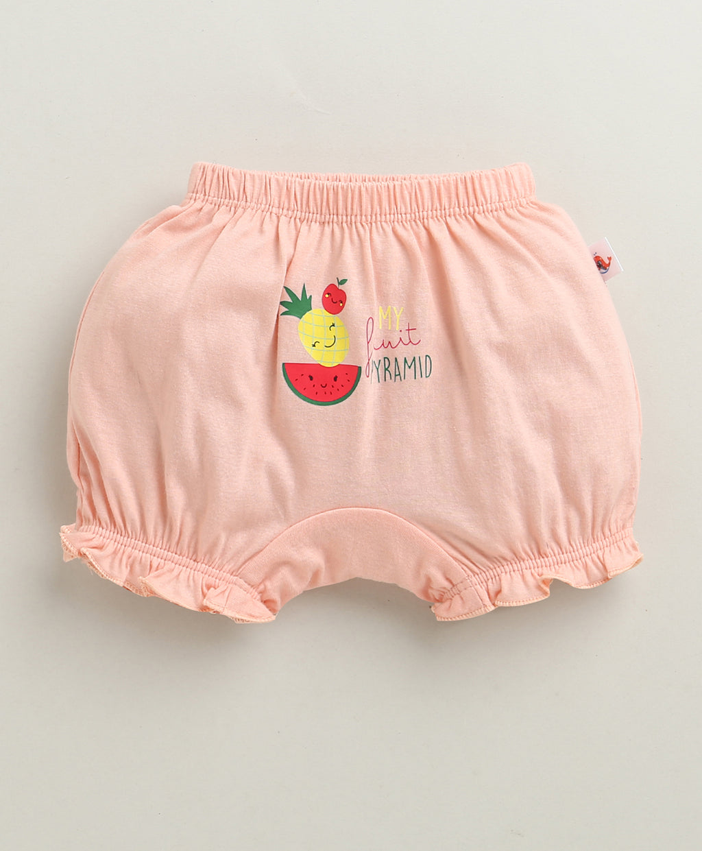 Bumzee Peach & Mint Green Bloomers, Pack of 3, 100% Cotton