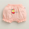 Girls 100% Cotton Solid Bloomers - Peach & Mint Green
